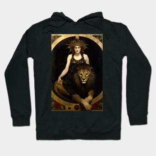 Leo the Lion Zodiac Illustration Hoodie